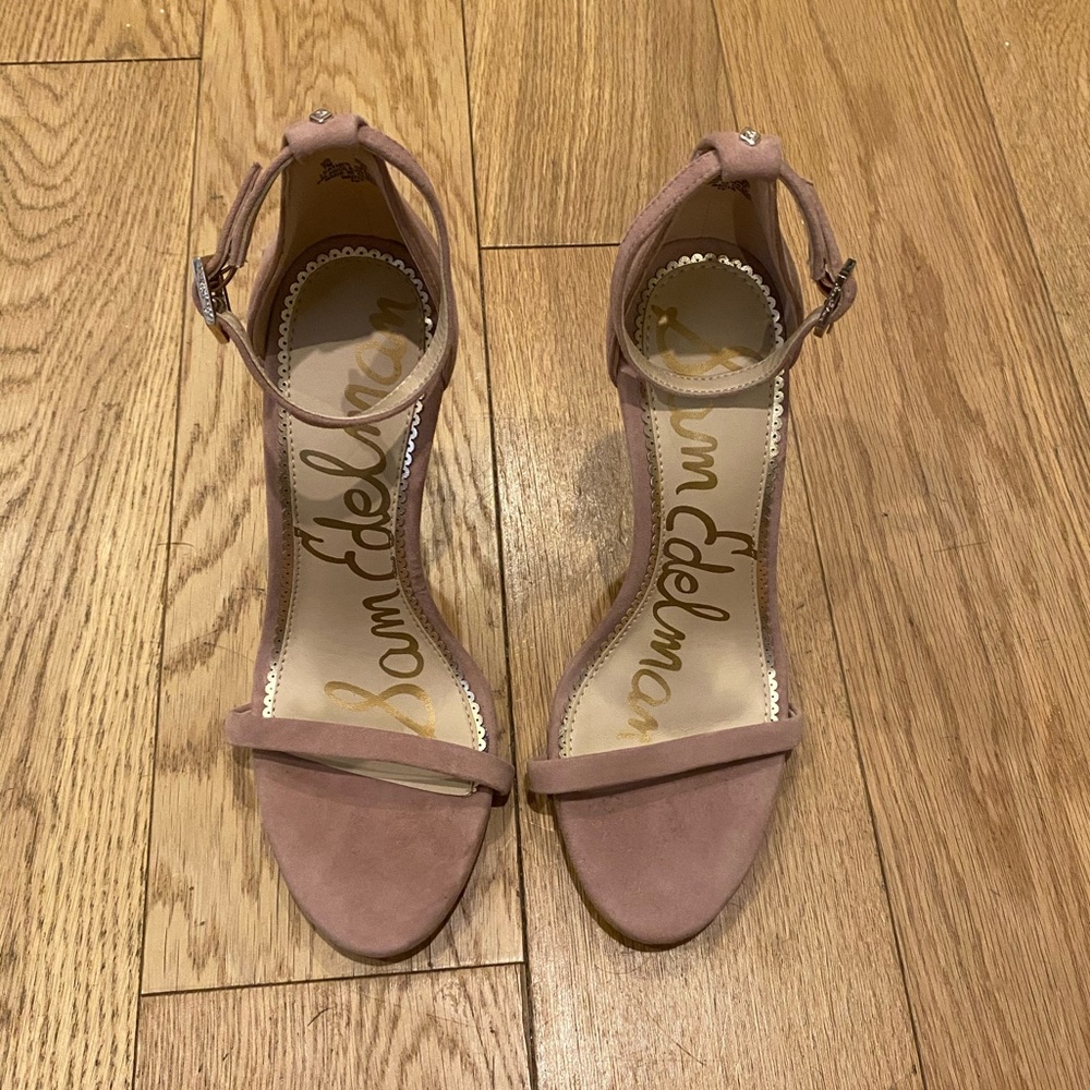 Sam Edelman Suede Ankle Strap Stiletto